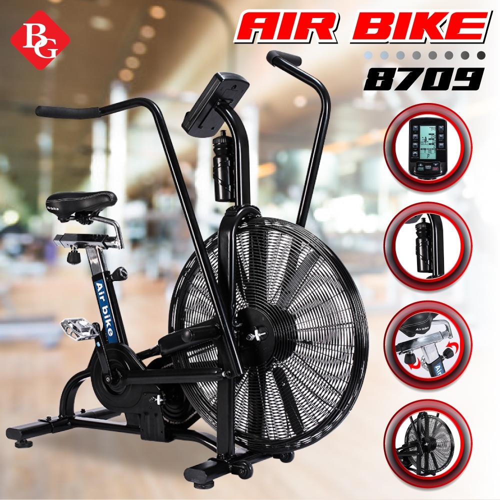 ดูภาพ B&G Fitness จักยานออกกำลังกาย Air Bike รุ่น BG8709 พร้อมหน้าจอ LCD แสดงผลการทำงาน เพิ่มเติม B&G Fitness จักยานออกกำลังกาย Air Bike รุ่น BG8709 พร้อมหน้าจอ LCD แสดงผลการทำงาน