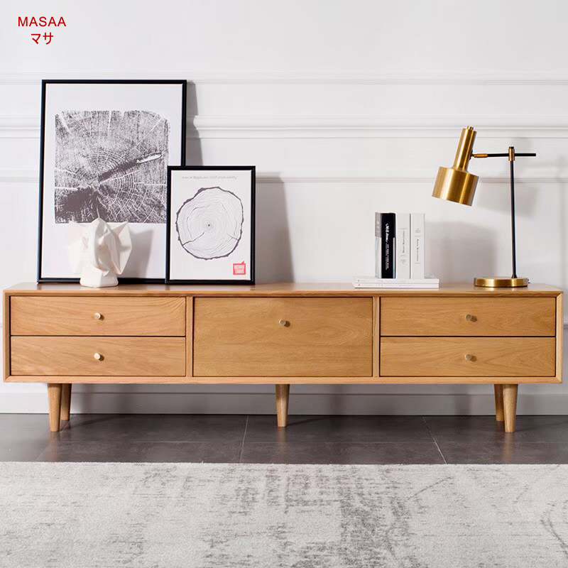 TVC001 ชั้นวางทีวีไม้โอ๊ค Three Summers ราคา 30,000 บาท*ส่งฟรี