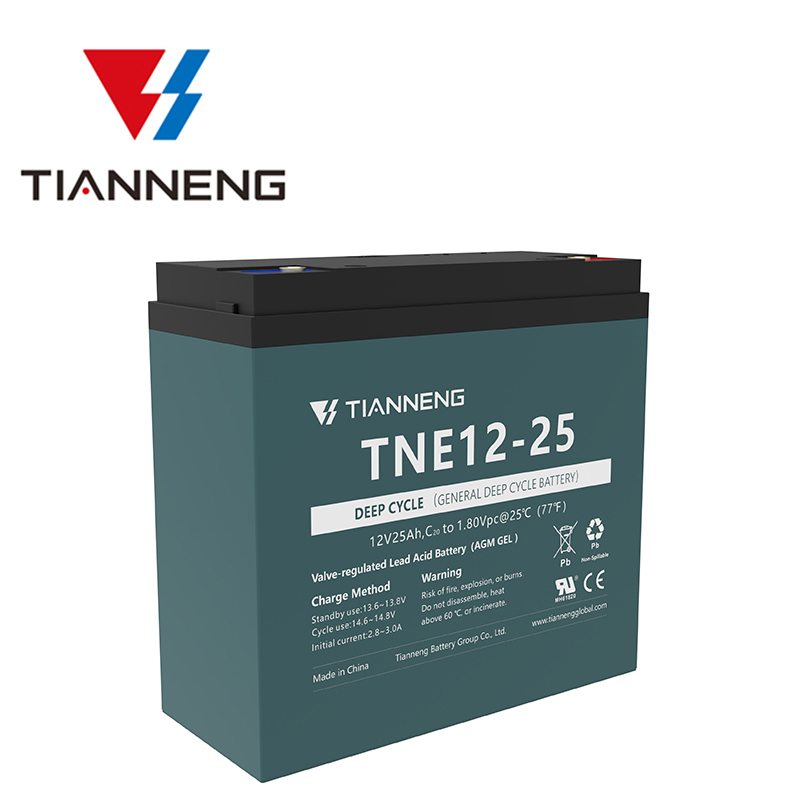 Romio แบตเตอรี่สามล้อไฟฟ้า แบตเตอรี่จักรยานไฟฟ้า แบตเตอรี่12v แบตเตอรี่ TNE12-25 Battery 12v25ah แบตเตอรี่ตะกั่วแห้ง แถมฟรี!!! สายต่อแบต+น็อต ราคา 3,854 บาท*ส่งฟรี