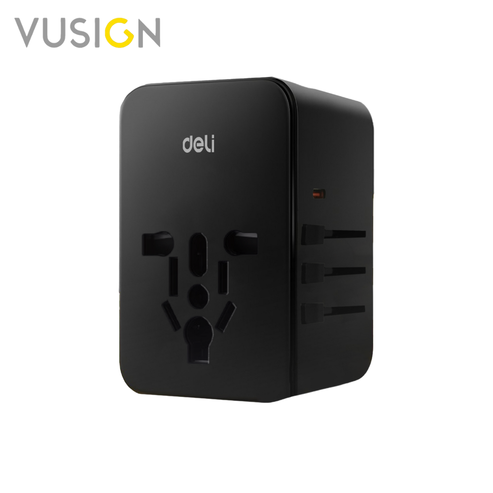 Vusign Converts Foreign Plugs. USB A+C Power Adapter, Fast Charging 75W, Universal Travel Adapter Plug. ราคา 199 บาท*ส่งฟรี