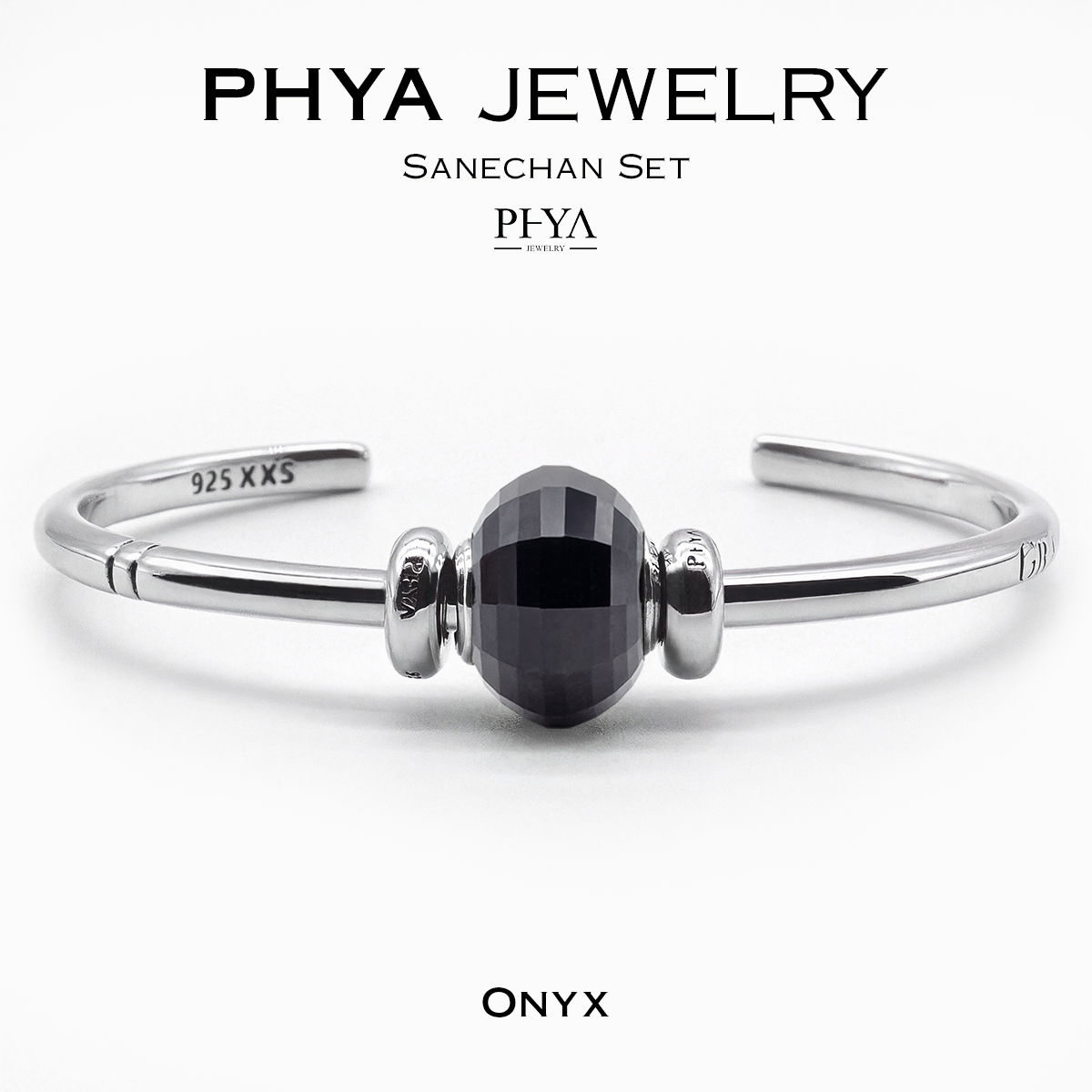 PHYA Sanechan Onyx Set : กำไลเซ็ตเสน่ห์จันทน์หินโอนิกซ์ ราคา 7,550 บาท*ส่งฟรี
