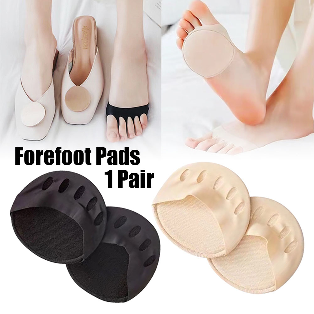ฟาร่าผู้หญิงแบบพกพา Honeycomb Anti-Slip ซับในผ้า Five Toes ส้นสูงเท้า Peds ดูแลเท้านวด Toe Pad แผ่นรองเท้าส่วนหน้า
