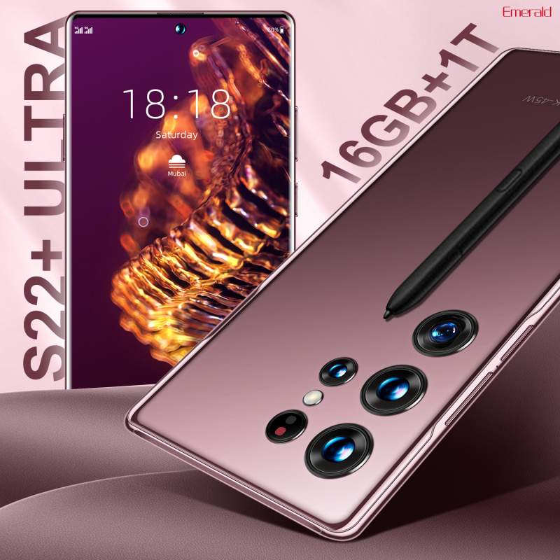 ศัพท์มือถือรุ่นใหม่ S22Ultra สมาร์ทโฟนหน้าจอใหญ่ 7.3 นิ้ว 3+64 ราคา  8,143 บาท*ส่งฟรี