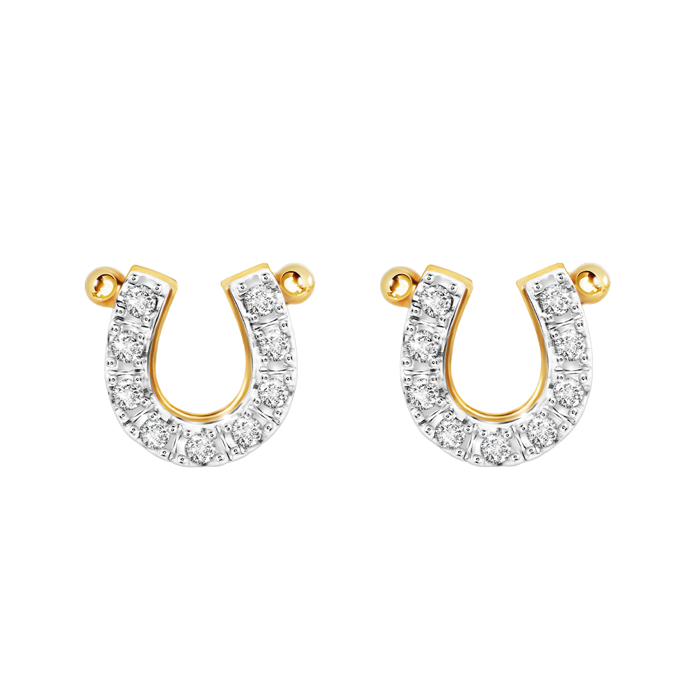 Prima Diamond Earrings, 9K Yellow Gold Case, Lucky Horse Collection 991E1810-01 ราคา 8,625 บาท*ส่งฟรี