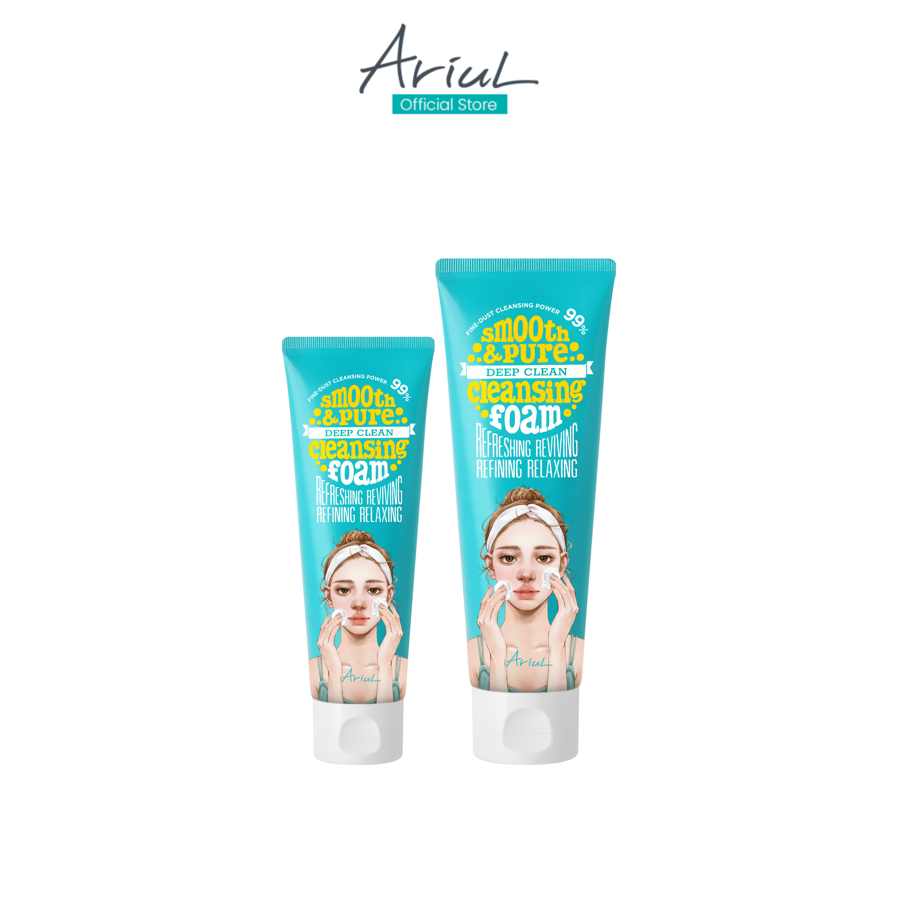Ariul Smooth & Pure Deep Clean Cleansing Foam 80Ml/120Ml ราคา 162 บาท*ส่งฟรี