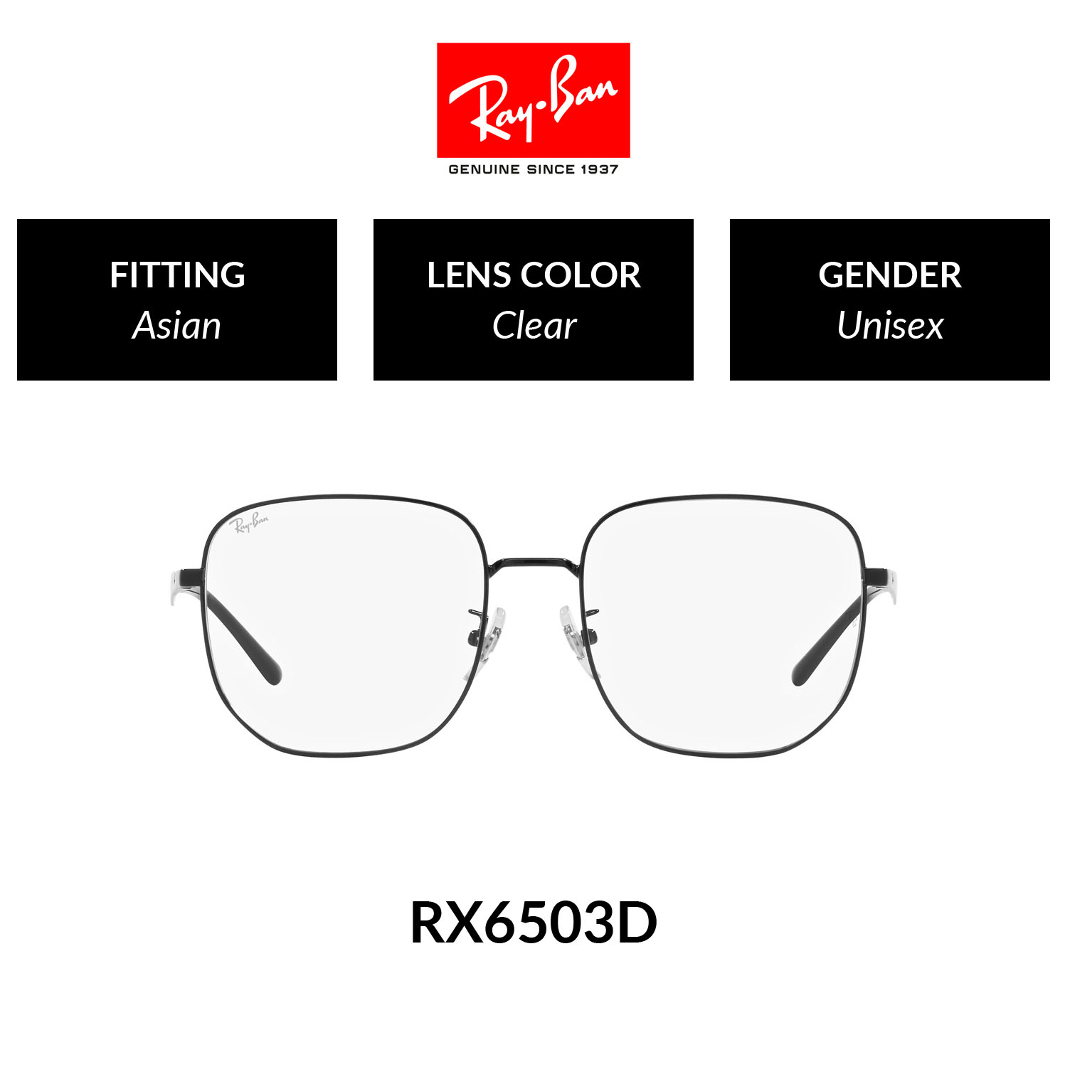 RAY-BAN VISTA - - RX6503D - Eyeglasses ราคา 3,910 บาท*ส่งฟรี