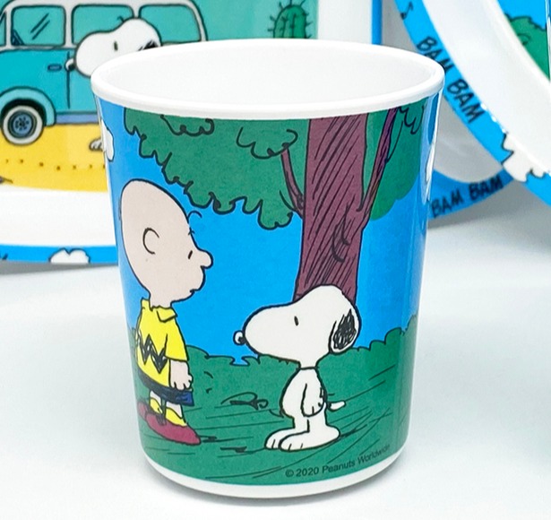 [ขายแยกชิ้น] Snoopy BamBam จานหลุมเด็ก ช้อนส้อม แก้วน้ำเมลามีน ศรีไทยซุปเปอร์แวร์ / 1 ชิ้น