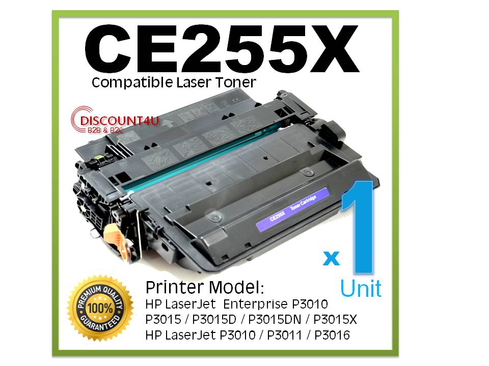 Discount4U Laser Toner Cartridge Hp Ce255X / Ce255 / 255X / Ce255 / 255 / 55X/55 for Hp P3010/P3015/P3015D/P3015Dn/P3015 ราคา 380 บาท*ส่งฟรี