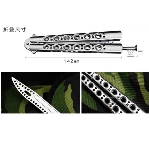 ภาพหน้าปกสินค้ามีด Balisong มีดบาลิซอง G.S.L.Z มีดควงแบบซ้อม ไร้คม มีดผีเสื้อ มีดพับ ที่เกี่ยวข้อง