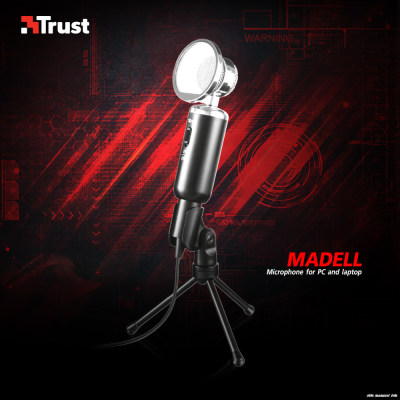 ไมโครโฟน TRUST MADELL DESKTOP MICROPHONE V.2 (21672)