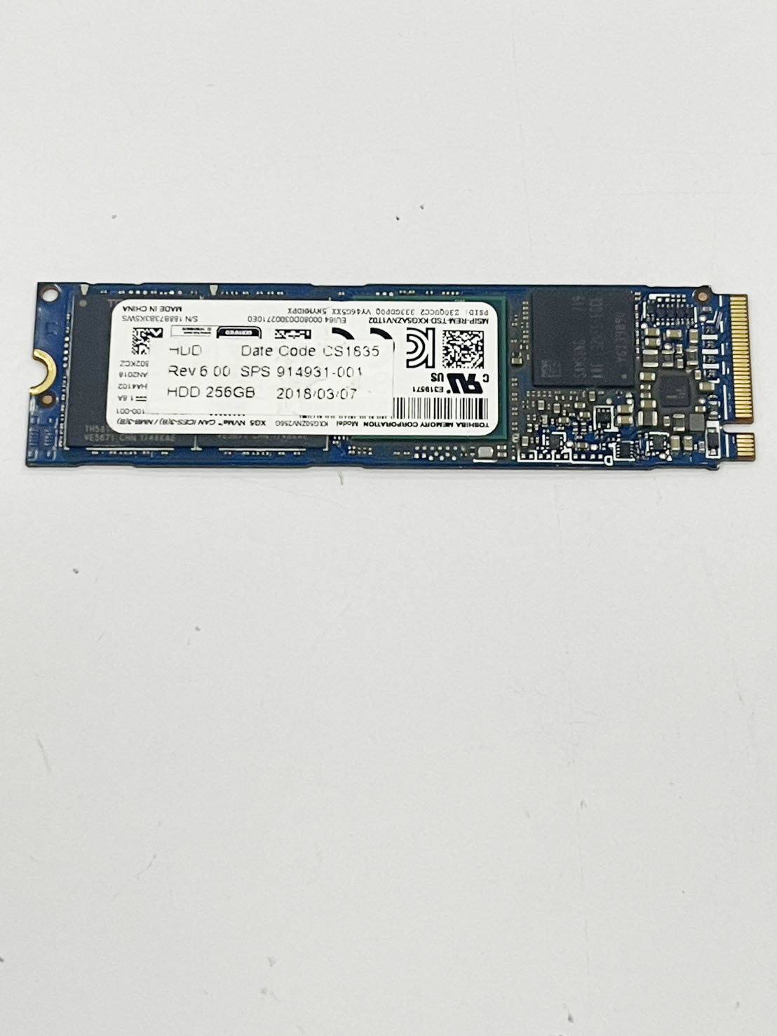 Toshiba Xg5 Kxg50Znv256G 256Gb M.2 Nvme, Removed from the Device, Works Well, Great Price. ราคา 1,890 บาท*ส่งฟรี