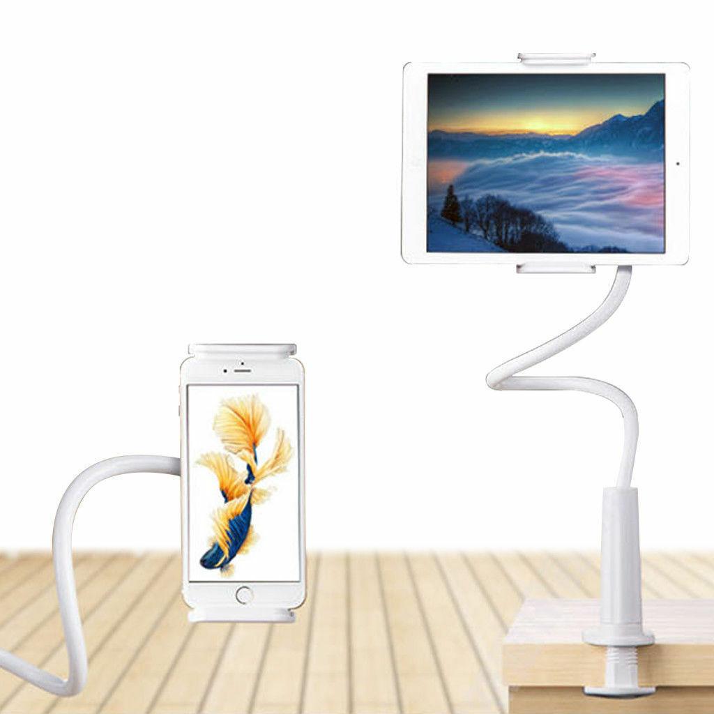 Flexible 360º Lazy Bed Gooseneck Desk Mount Stand Holder For iPad Android Tablet and phone