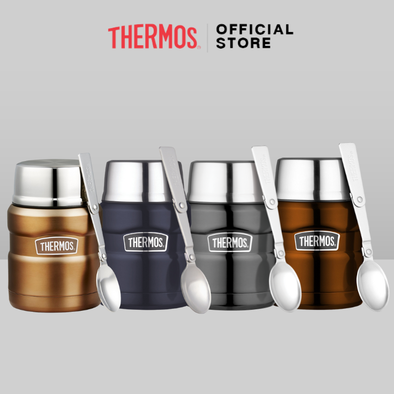 Thermos® SK-3000 Stainless King Food Jar with Folding Spoon (470ml) ราคา 1,678 บาท*ส่งฟรี