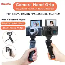 ภาพขนาดย่อของภาพหน้าปกสินค้าKingma Sony / Canon / Panasonic / Fujifilm Camera Hand Grip Vlog Multi-funtion Remote Control Selfie Stick Vlogging Grip จากร้าน 789 Action Camera บน Lazada