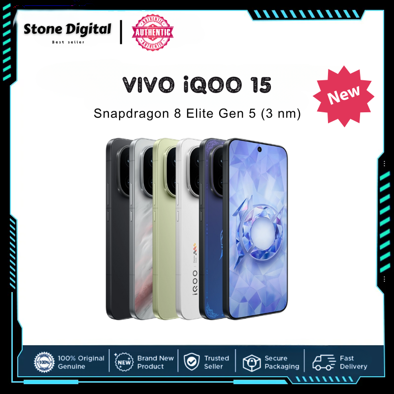 China Version Vivo Iqoo 15 Snapdragon 8 Elite Gen 5 (3 Nm) 6.85 Inches 144Hz 1440 X 3168 Pixels 7000 Mah 100W Wired 40W Wireless ราคา 23,899 บาท*ส่งฟรี