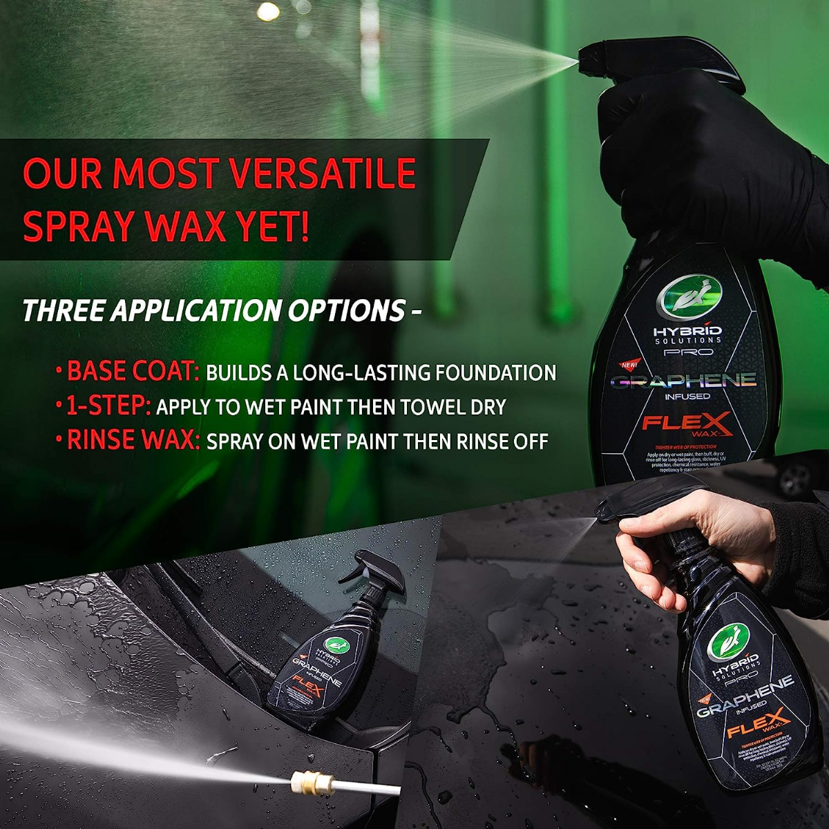 Turtle Wax 53477 Hybrid Solutions Pro Flex Wax, Graphene Spray Wax