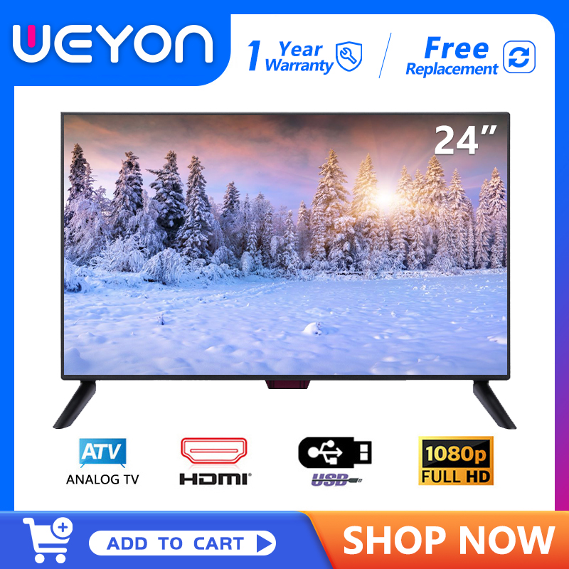WEYON ทีวี 24 นิ้ว FHD ready LED TV ทีวีราคาถูกๆ โทรทัศน์จอแบน tv 24 นิ้ว ราคา 2,289 บาท*ส่งฟรี