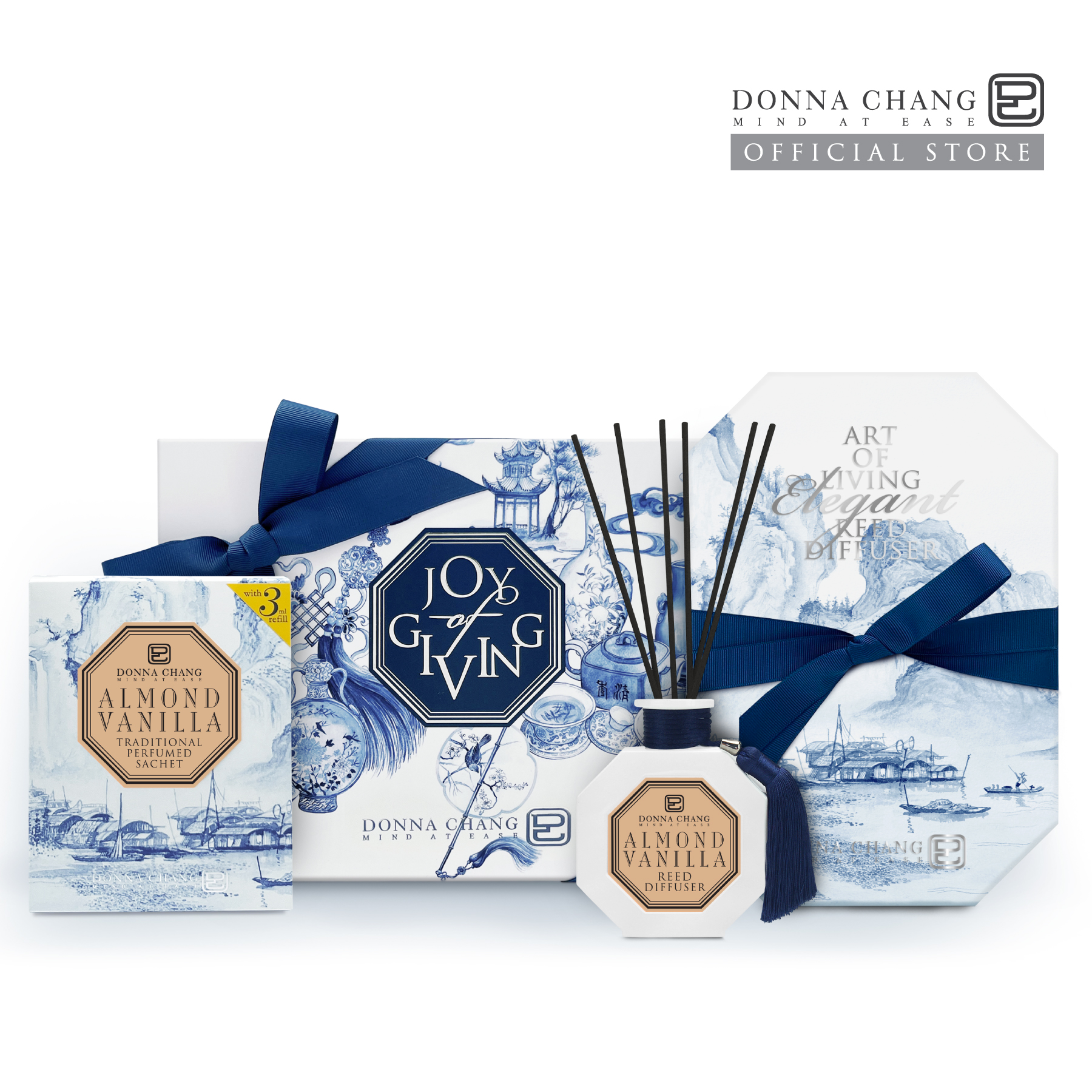 Set C : Almond Vanilla (Perfumed Sachet & Reed Diffuser 100ml) ราคา 2,400 บาท*ส่งฟรี