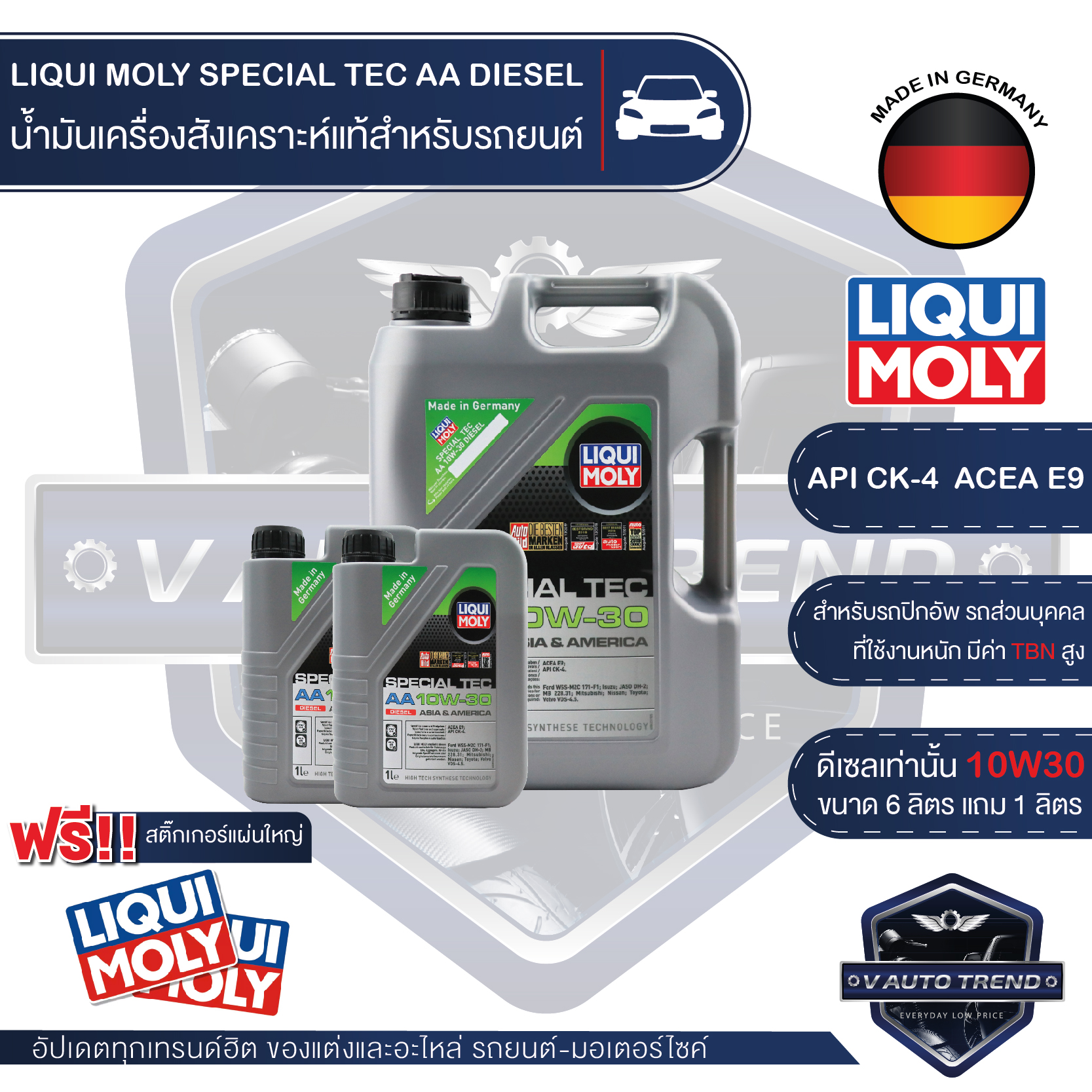 LIQUI MOLY SPECIAL TEC AA DIESEL ราคา 2,250 บาท*ส่งฟรี