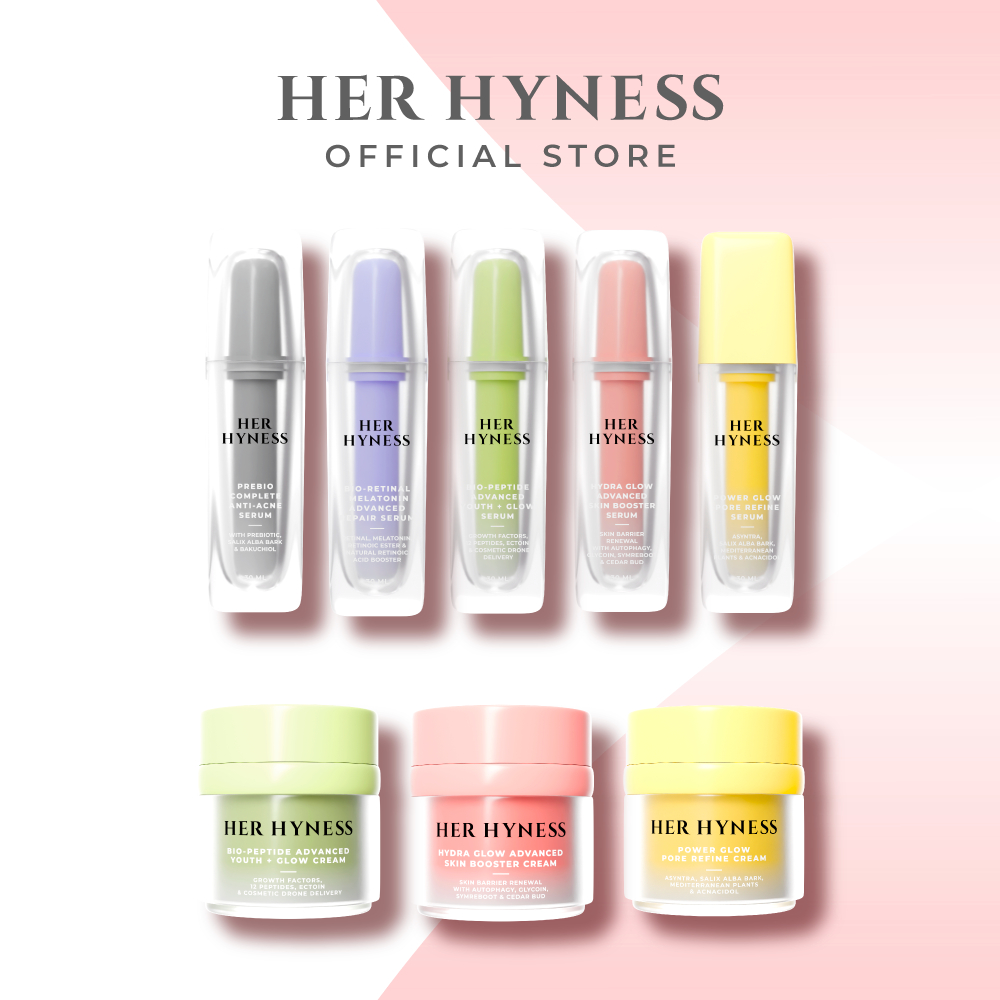 [เซตเซรั่มครีม] HER HYNESS SERUM 30 ML & CREAM 30 ML เฮอ ไฮเนส เซรั่ม ครีม 30 ML ราคา 1,490 บาท*ส่งฟรี