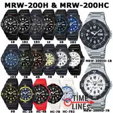 ภาพขนาดย่อของสินค้าCASIO รุ่น MRW-200H MRW-200HC MRW-200HD นาฬิกาผู้ชาย สายเรซิน สายเหล็ก ทรงสปอร์ต กล่องและรับประกัน 1 ปี MRW200H MRW200 MRW-200HC-7B2 MRW-200HC-7B MRW-200HD-7B