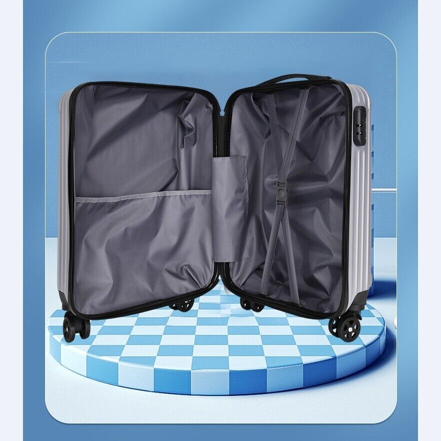 รายละเอียดเพิ่มเติมเกี่ยวกับ กระเป๋าเดินทางล้อลาก 16 นิ้ว กระเป๋าเดนทาง ขนาดเล็ก Carry on size กระเป๋าเดินทางวันสดุ ABS 100% รุ่น T012