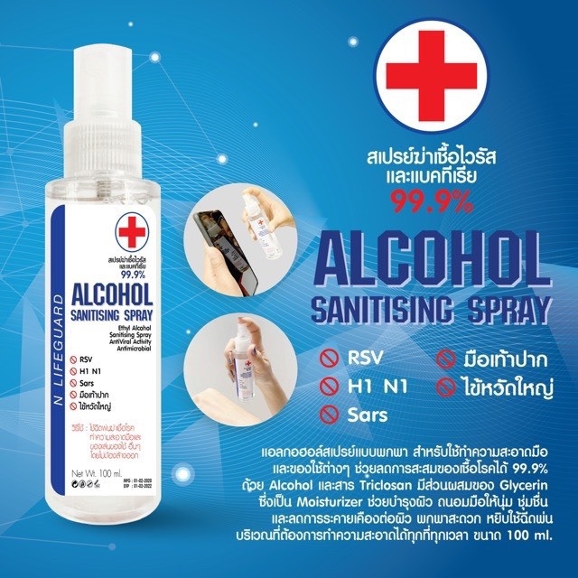 Alcohol Spray ขนาด 100ml.