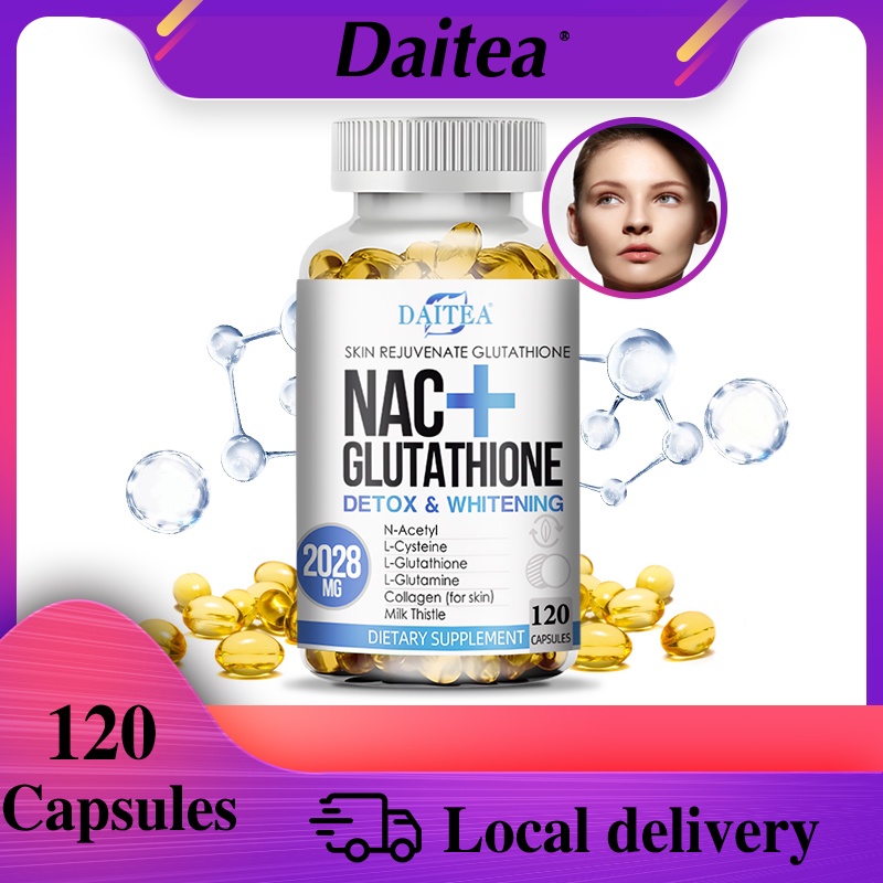 daitea nac glutathione Amazon.com: DEAL SUPPLEMENT NAC Supplement (N-Acetyl Cysteine) 1,000mg Per  Serving with Reduced Glutathione, 240 Capsules – Antioxidant Support for  Immune Health, Lung, & Liver Function : Health & Household main image 1