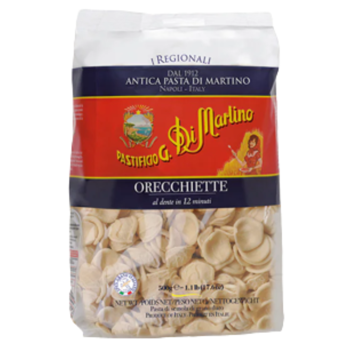 Orecchiette pasta 500g Pastificio G. Di Martino brand ราคา 219 บาท*ส่งฟรี