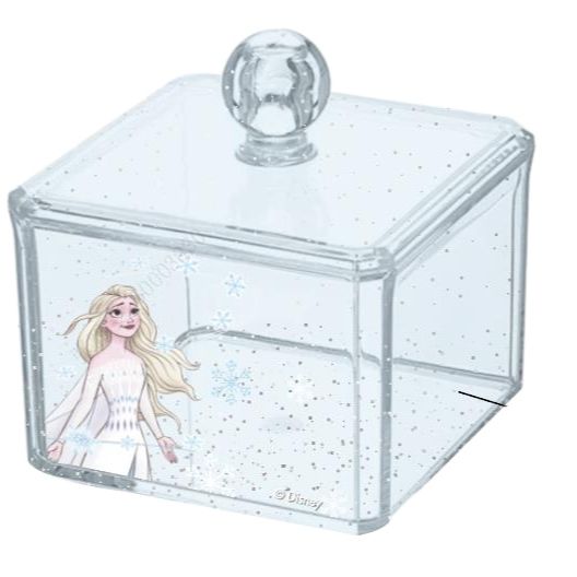 Miniso กล่องใสเก็บของสลับกริ๊ตเตอร์พร้อมฝาปิด คอลเลคชั่น Disney Frozen 2.0 ราคา 81 บาท*ส่งฟรี