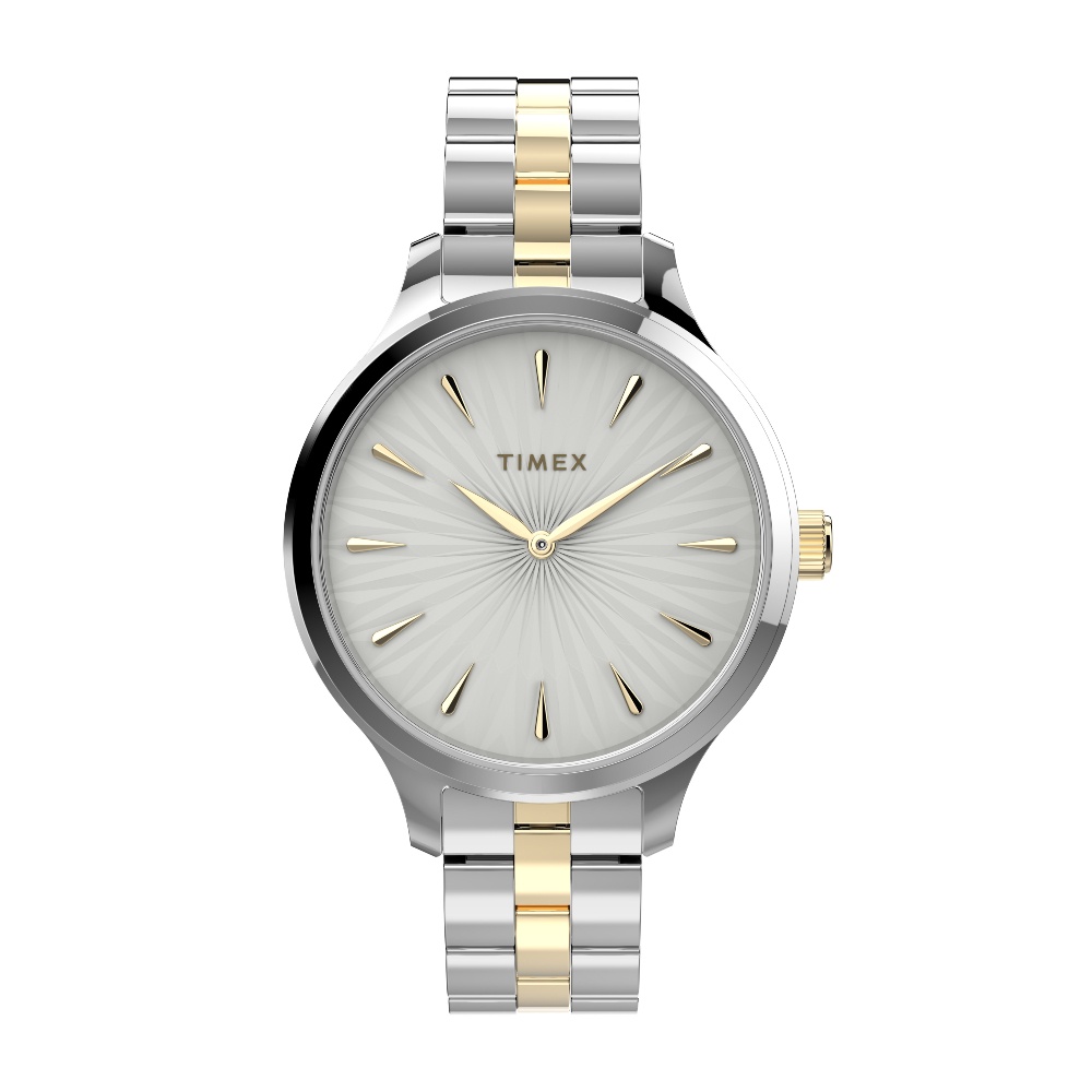 Timex TW2V06500 Peyton นาฬิกาข้อมือผู้หญิง สายสแตนเลส Two-Tone หน้าปัด 36 มม. ราคา 2,845 บาท*ส่งฟรี