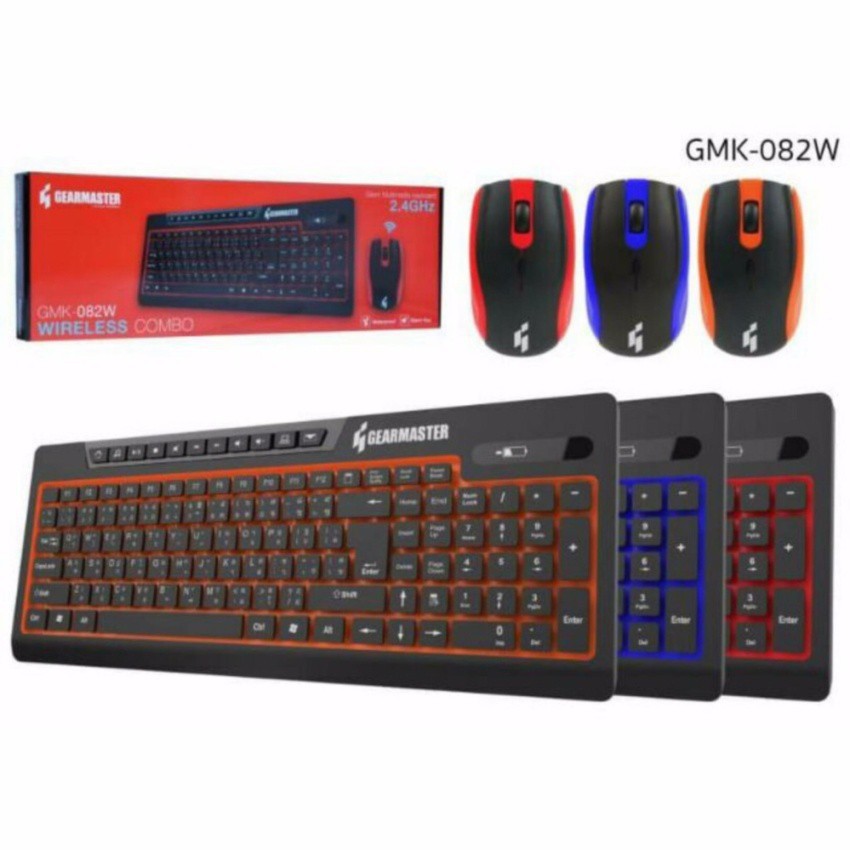 Gearmaster GMK-082W Keyboard+Mouse Wireless Combo .
