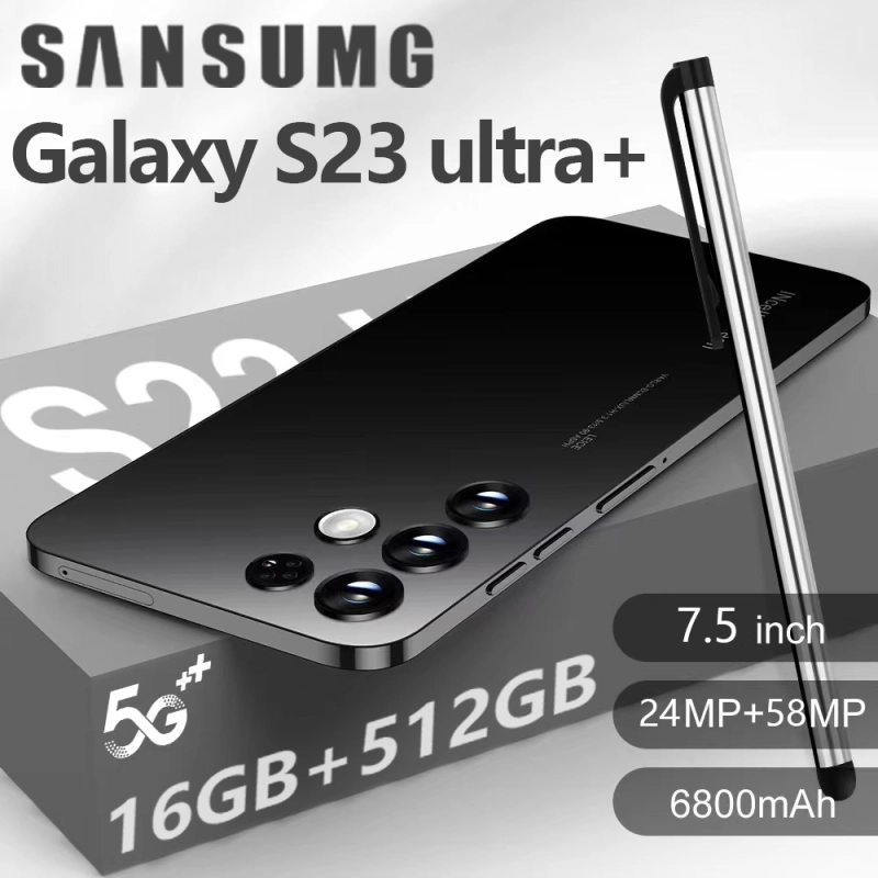ภาพหน้าปกสินค้า100%ของแท้ SANSUMG Galaxy S23 Ultra+ 5G โทรศัพท์ 7.5 HD+ รองรับ2ซิม Smartphone 4G/5G แรม16GB รอม512GB โทรศัพท์ถูกๆ Android 11.0 Mobile phone โทรศัพท์ ถูกๆ ดี มือถือราคาถูกๆ โทรศัพท์สำห รับเล่นเกม โทรสับราคาถูก ส่งฟรี S22Ultra S21Ultra