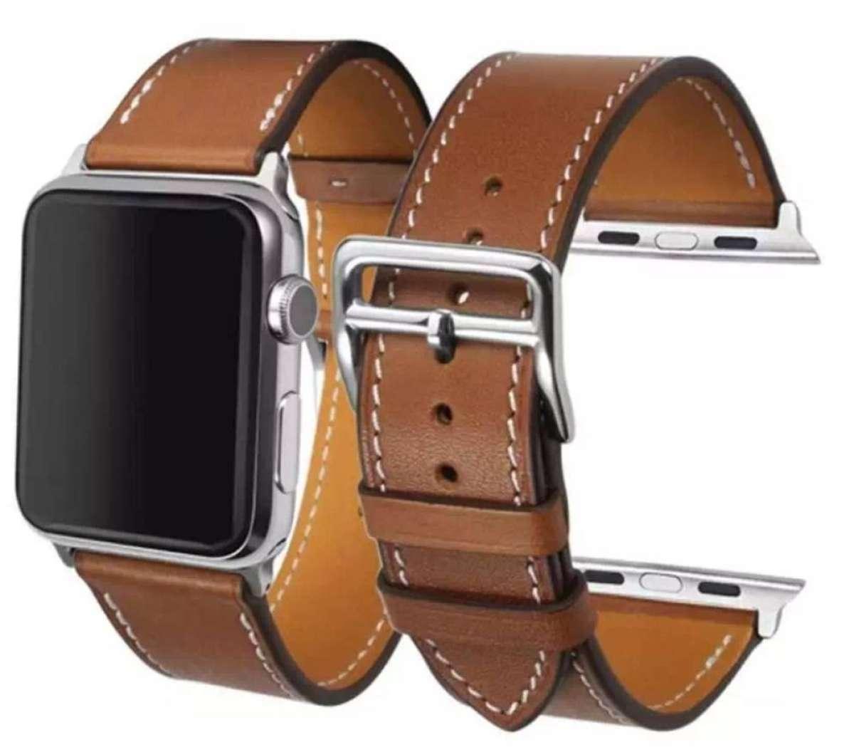 ส่งฟรี จากประเทศไทย สายนาฬิกาหนังเทียม แอปเปิ้ลวอช ซีรี่ส์ 1/2/3/4/5 ขนาด 42/44 มม.   Watch Series 1 / 2 / 3 / 4 / 5 Size 42/44 mm. Replacement Leather Buckle