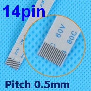 สายแพร Pitch 0.5mm ยาว 40cm Flexible Flat Cable สายแพ FFC 4pin, 6pin, 8pin,10pin,12pin,14pin, 16pin, 18pin, 20pin, 24pin, 26pin, 30pin, 32pin, 34pin, 40pin AWM