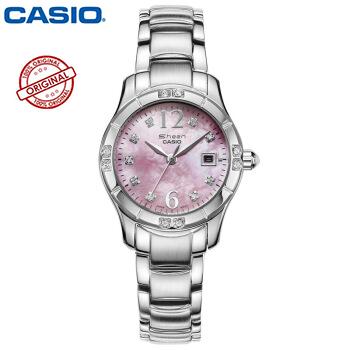 เช็คราคาCasio SHN-4019DP-4A Women's Sprinkled Bezel Metal Fashion Pink Dial Watch