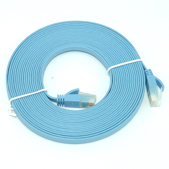 สาย Lan สำเร็จรูปพร้อมใช้งาน สายแบน 2 เมตร,2 meter RJ45 CAT6 Ethernet Flat LAN Cable UTP Patch Router Cables hi-speed 1000M