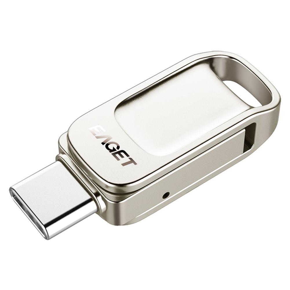 EAGET CU31 USB 3.0 หน่วยความจำแฟลชไดรฟ์ Stick โทรศัพท์ OTG ประเภท C ปากกาไขควงเล็ก