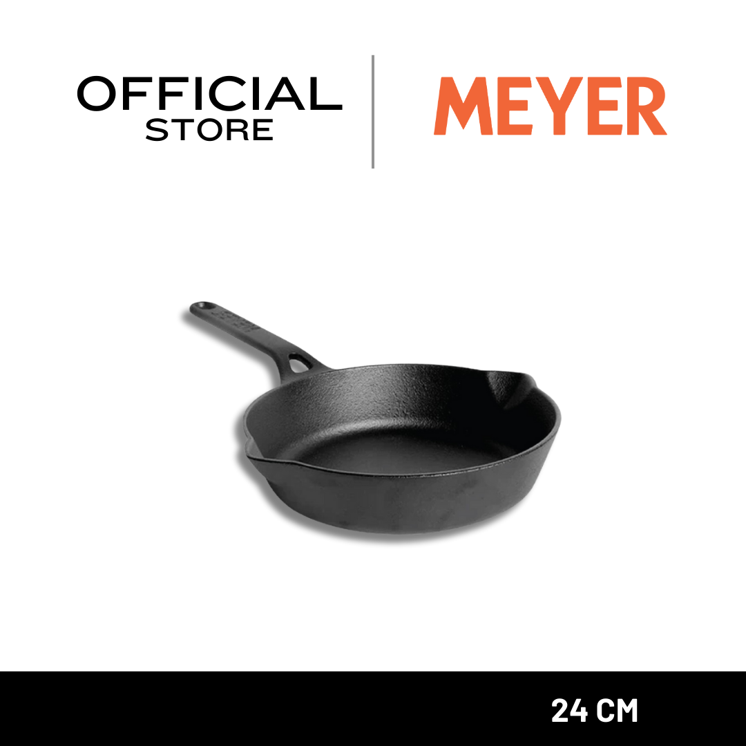 MEYER CAST IRON 24CM กระทะเหล็กหล่อมีด้ามจับ SKILLET (48242-C) ราคา 725 บาท*ส่งฟรี