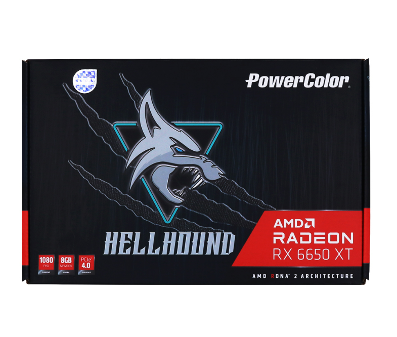 การ์ดจอ VGA (การ์ดแสดงผล) POWERCOLOR HELLHOUND AMD RADEON RX 6650 XT 8GB GDDR6 (AXRX 6650 XT 8GBD6-3DHL/OC) ราคา 31,900 บาท*ส่งฟรี