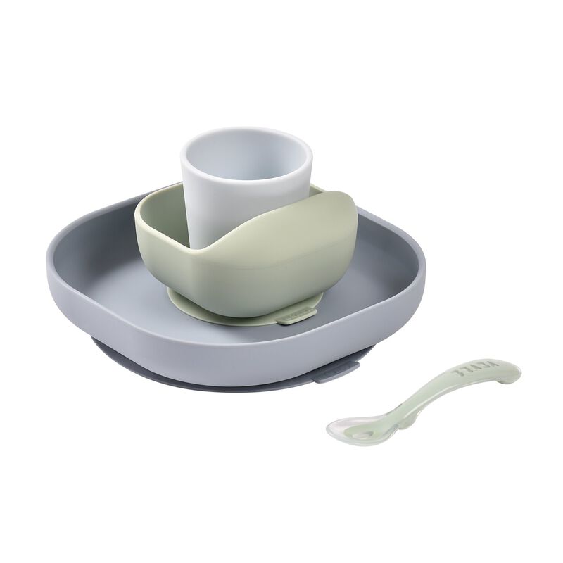 Beaba Silicone Meal Set (4 Pcs) - Pebble ราคา 1,790 บาท*ส่งฟรี