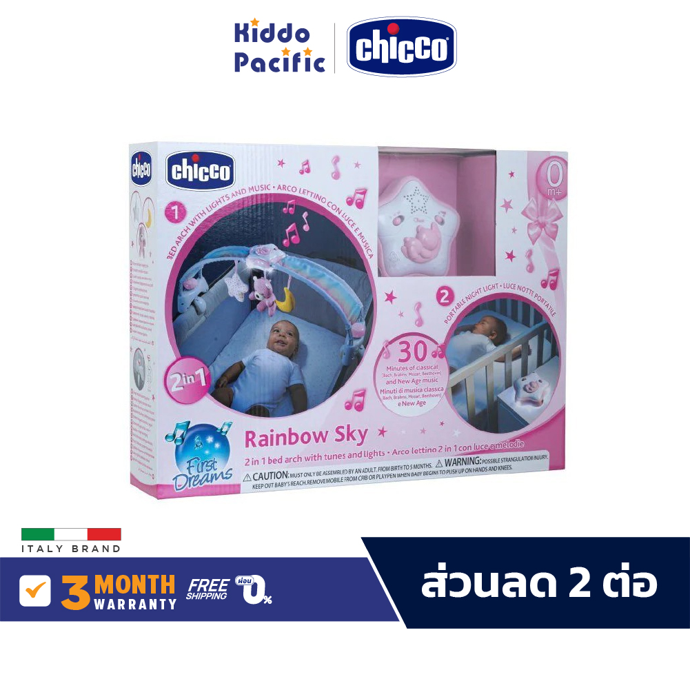 Chicco First Dream Rainbow Arch โมบาย ไนท์ไลท์ เสียงเพลง กล่อมนอน แสงไฟ ราคา 1,276 บาท*ส่งฟรี
