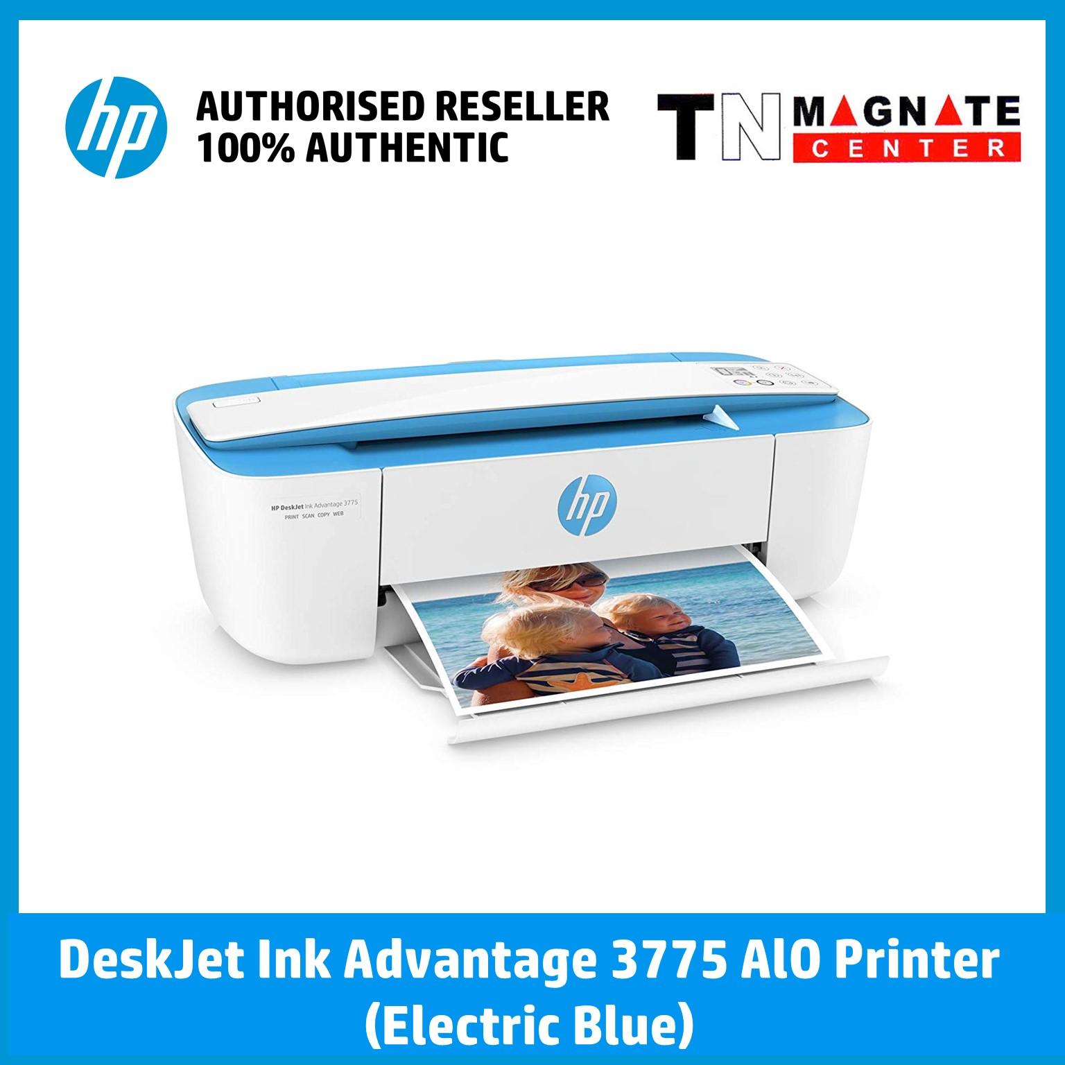 HP Printer DeskJet Ink Advantage 3775 AIO (Electric Blue)