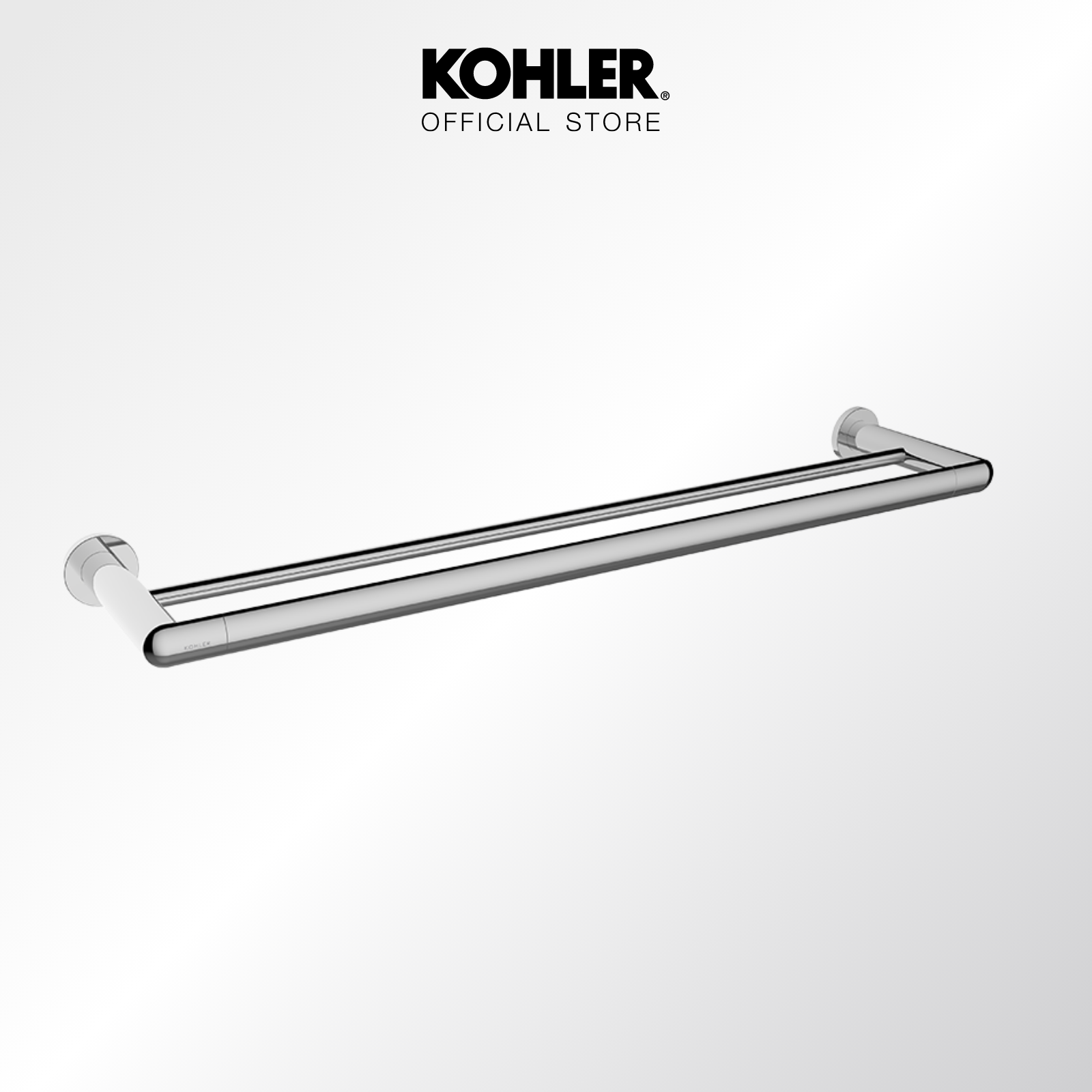 Kohler Kumin 24 Double towel bar โคห์เลอร์ ราวแขวนผ้าคู่ 24 ติดผนัง รุ่นคูมิน K-97890T-CP (ราวแขวนผ้า,ห้องน้ำ,ที่แขวนติดผนัง) ราคา 2,340 บาท*ส่งฟรี