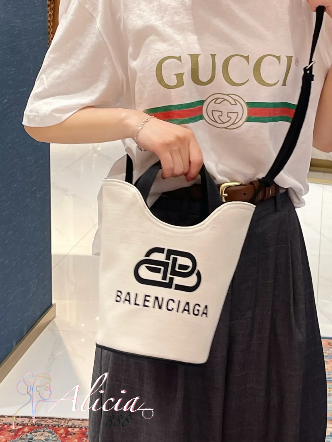 楽天カード分割】 バレンシアガ BALENCIAGA WAVE BAG TOTE XS トート