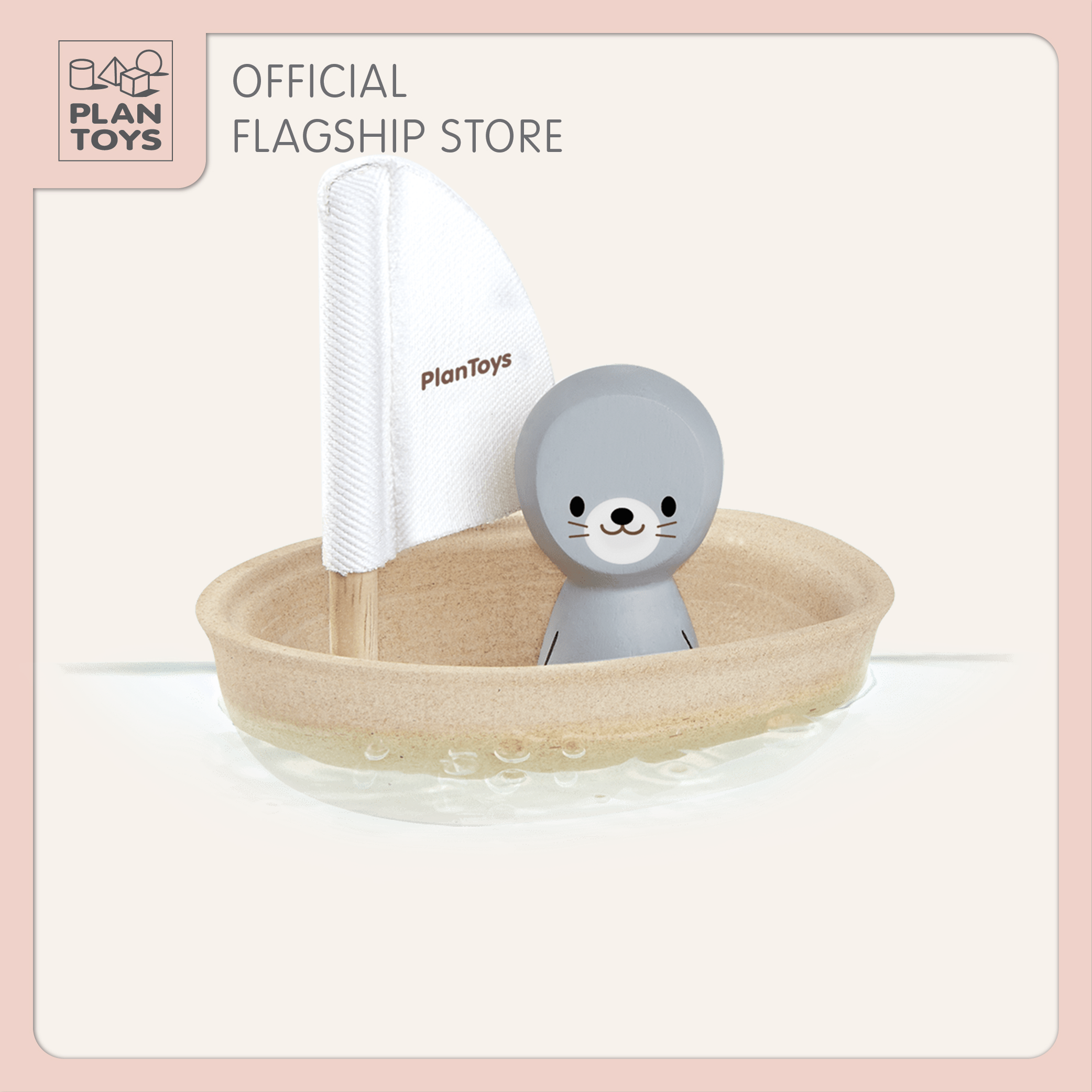 ของเล่นไม้ Sailing Boat - Seal เรือใบแมวน้ำ เสริมพัฒนาการ สำหรับเด็กอายุ 12 เดือน ขึ้นไป - ยี่ห้อ Plantoys ราคา 450 บาท*ส่งฟรี