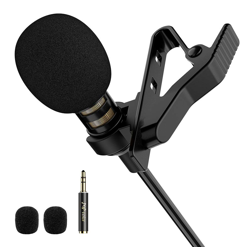 196”　Studio,　Recording,　iPhone　Mic　Single　Youtube,　PoP　Cancelling　Lavalier　Video　Lapel　Mic　Apple　Head　Omnidirectional　voice　for　Android　Microphone　Smartphones,　Interview,　Condenser　Windows　Noise