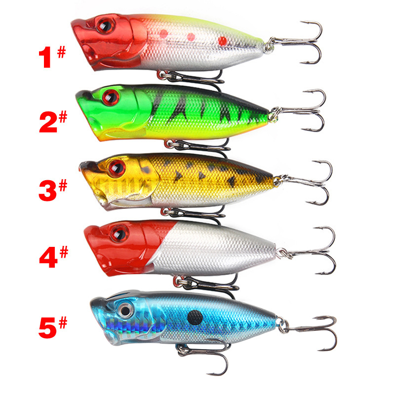 New 6.5cm/10g Plastic Popper Fishing Lure Bait Colorful Paint Hard Floating  Fishing Lures - Buy Popper Fishing,Lifelike Skin Popper Fishing,Hard Bait