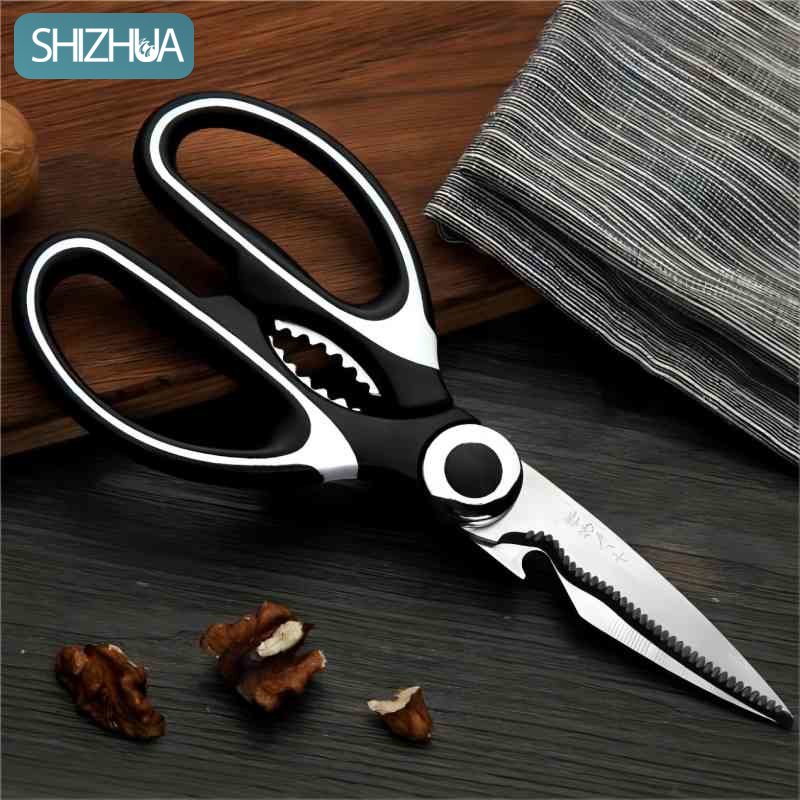 กรรไกรตัดอาหาร กรรไกรทำครัว กรรไกรทำอาหาร กรรไกรตัดเนื้อ กรรไกรตัดเหล็ก กรรไกรสแตนเลส กรรไกรเหล็ก กรรไกรตัดกระดูก#B-031 ราคา 25 บาท*ส่งฟรี