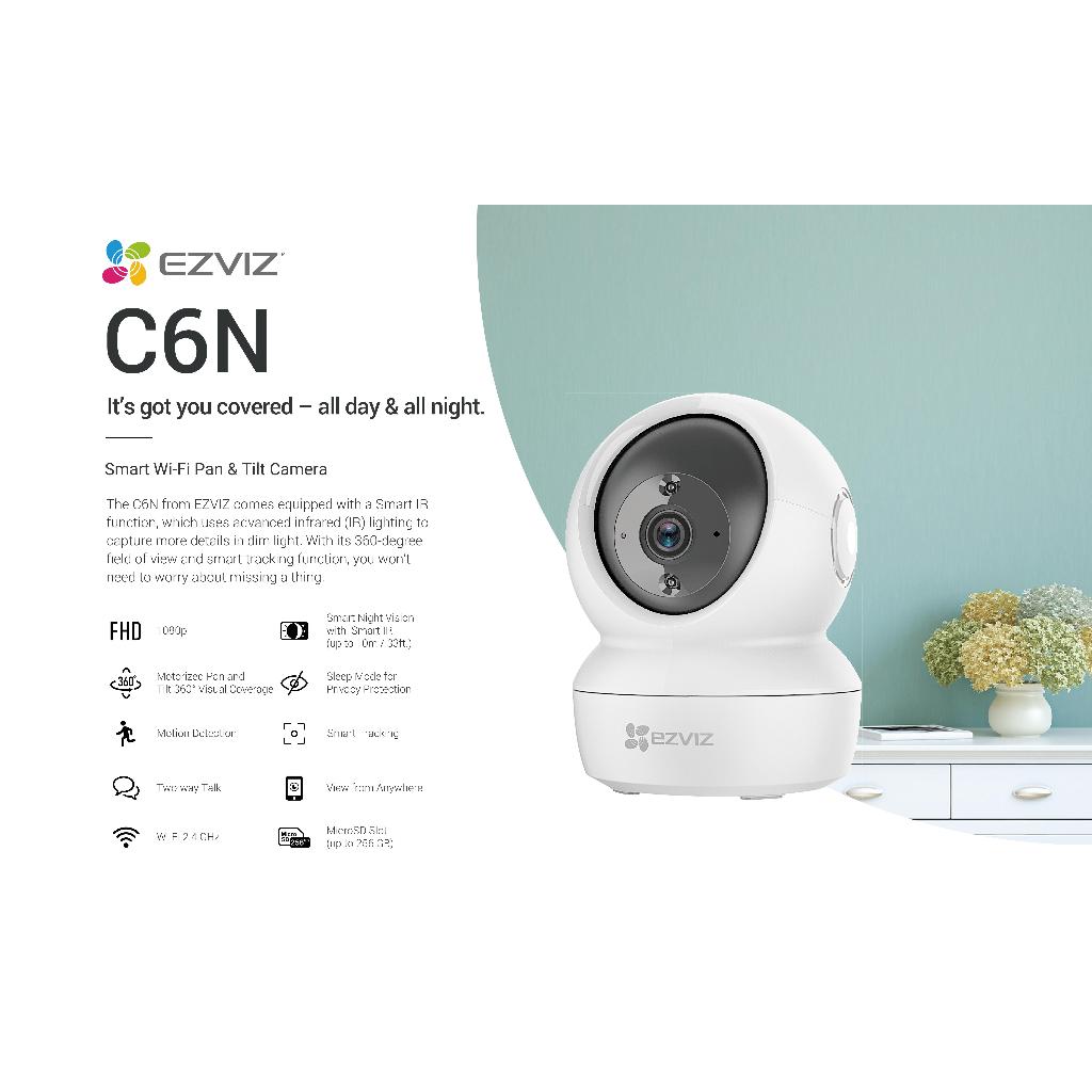 Ezviz C6N 2MP 1080P Wi-Fi PT Home Security Camera with Infrared Night Vision & Smart Tracking HITECH CONNECT ราคา 799 บาท*ส่งฟรี